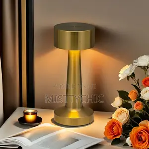Metal Led Touch Desk Lamp Rechargeable Portable