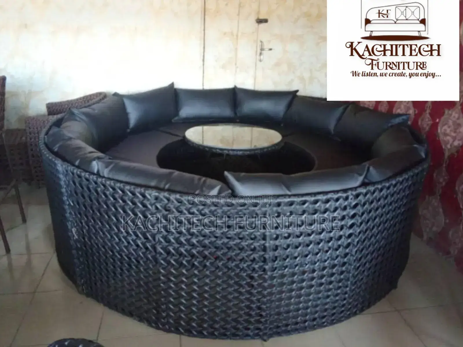 Round Outdoor Rattern Set