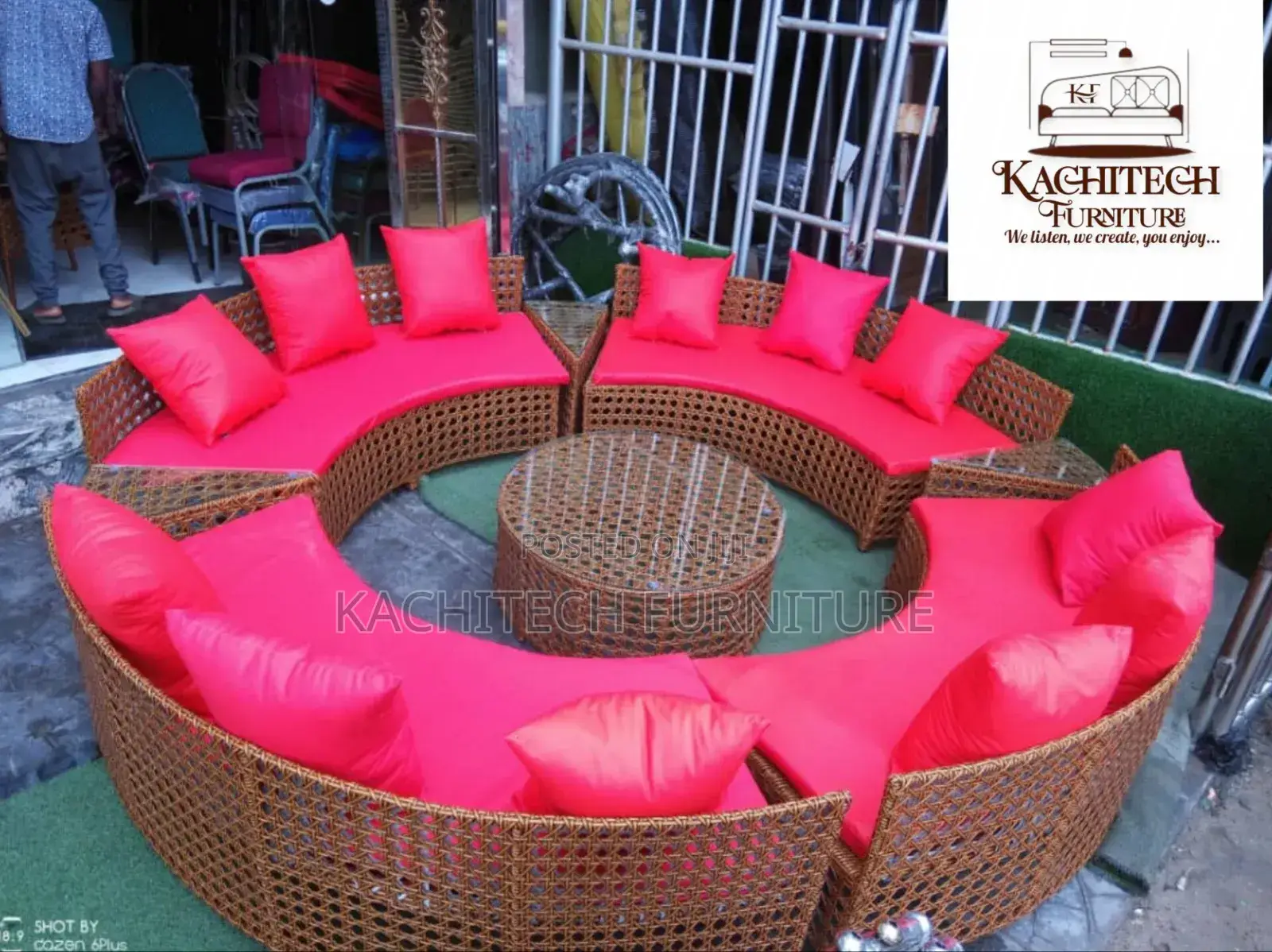 Round Outdoor Rattern Set