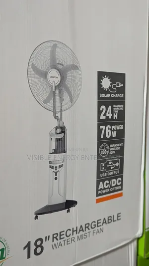Lontor 18" Rechargeable Water Mist Fan, Model CTL-Cf046r-18.