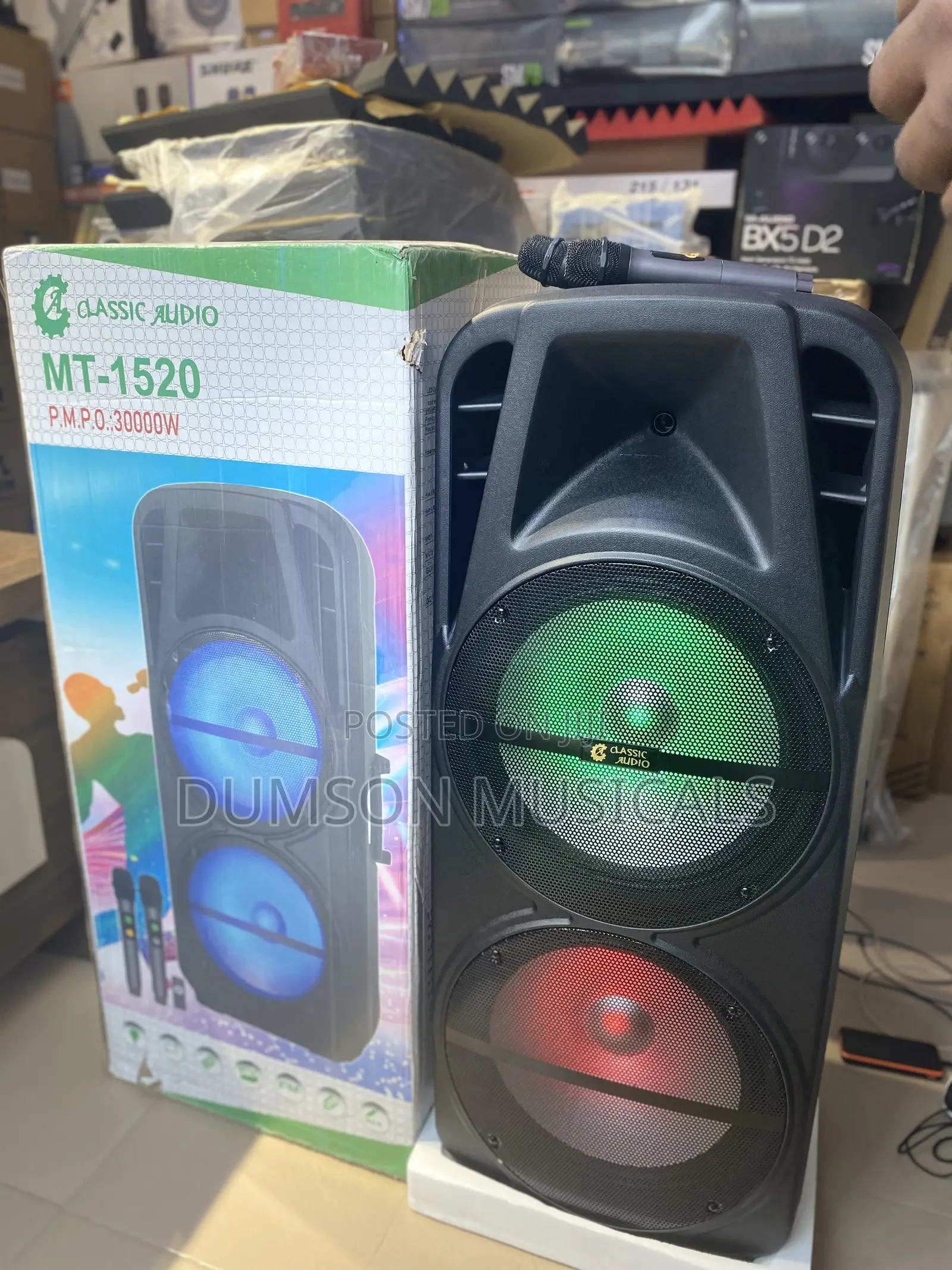 30,000watts Double 15 Public Address System Classic-Audio Mt-1520