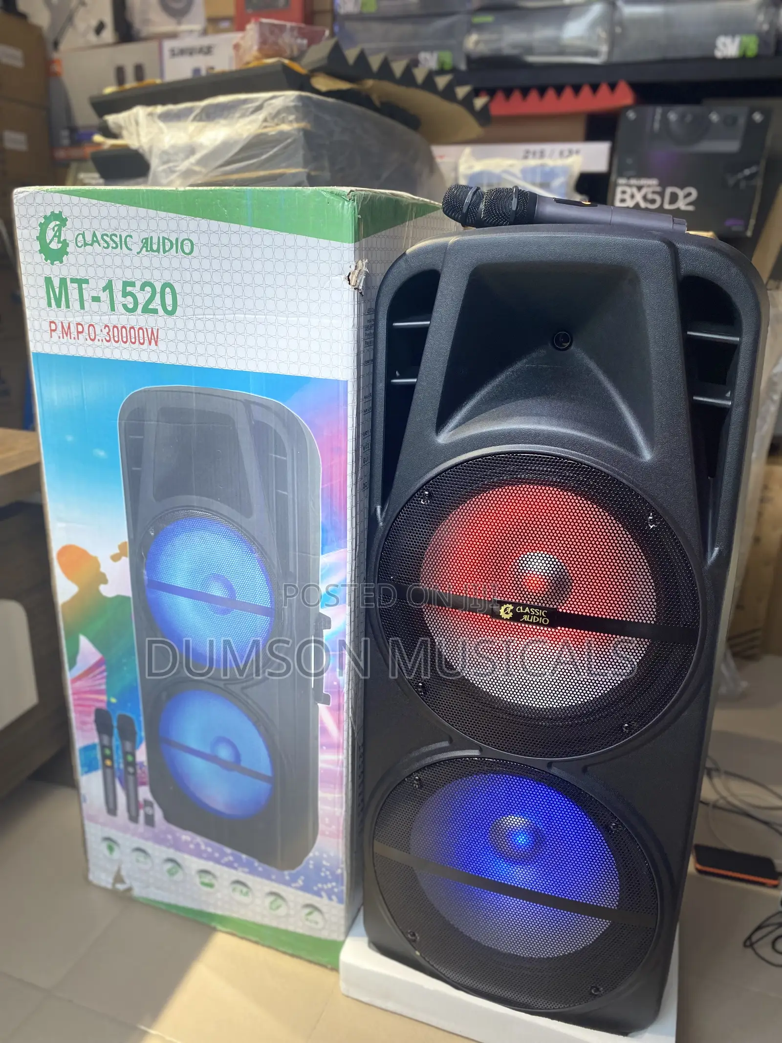 30,000watts Double 15 Public Address System Classic-Audio Mt-1520