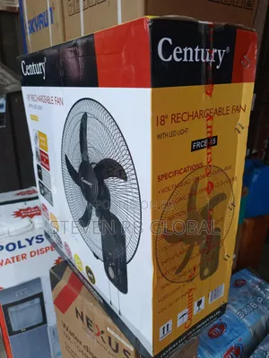Century 18-Inch Rechargeable Wall Fan With Remote | FRCB-45