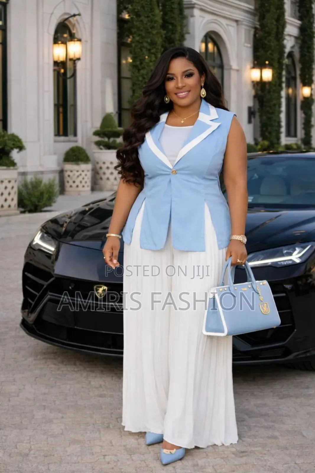 Beautiful Two-Piece Palazzo Trousers