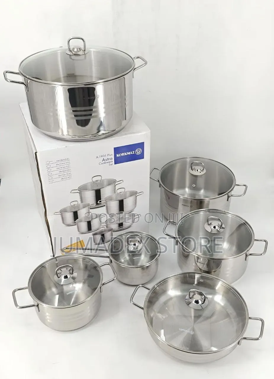 12 Pcs Korkmaz Cook Ware Set