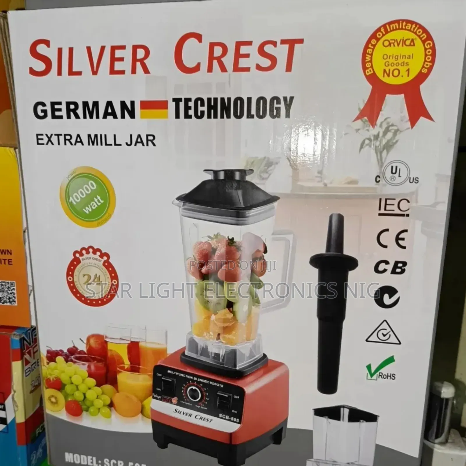 10000 Watts Silver Crest Blender