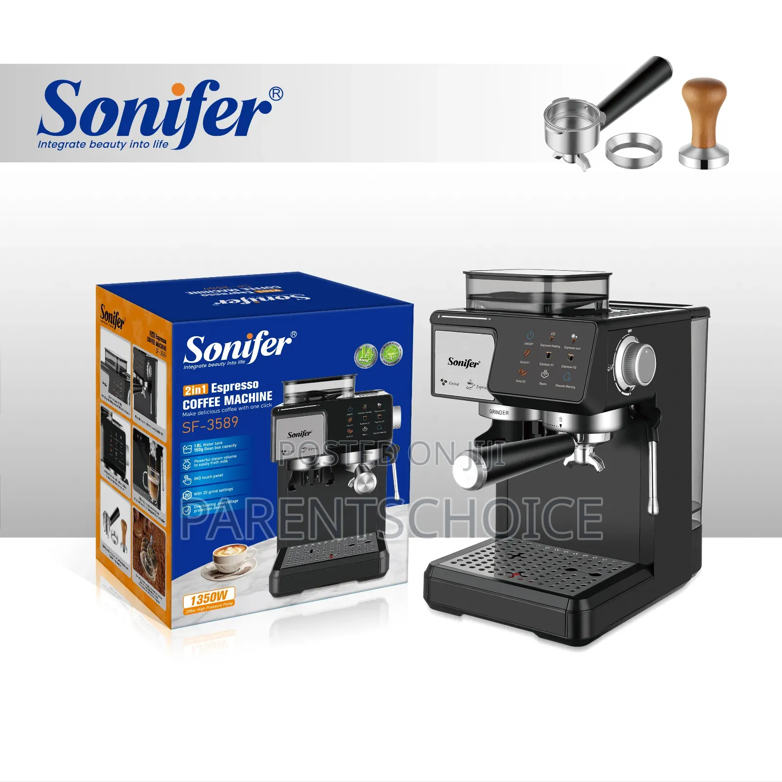 Automatic Espresso Intelligent Cappuccino Latte Coffee Maker Machine