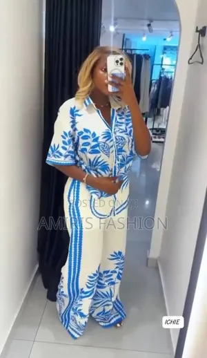 Floral, Beautiful, Well Designed Two-Piece Trousers