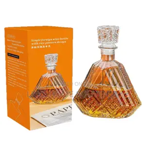 Glass Wine Decanter With Lid