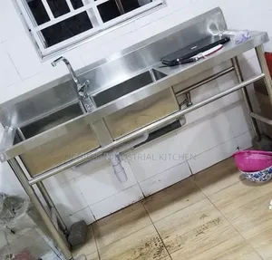 Double Bowl Sink With Side