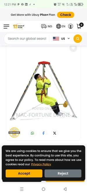 Rescue Tripod(Fully Expanded Fully Contracted)