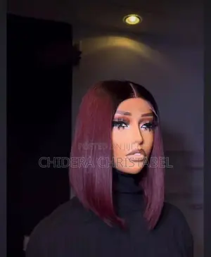 10" Paired With 2by4 Dark Root Burgundy SDD Vietnamese Bonestraight