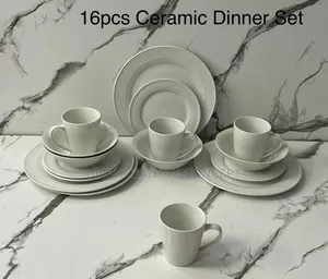 High Quality 16pcs Dinner Set (Cream)