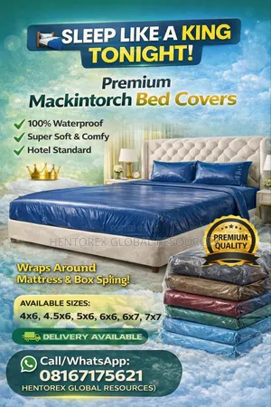 Waterproof Mackintosh Bed Cover – Protect Your Mattress (All Sizes)