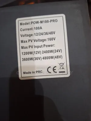 12/24/36/48v 100amps Powmr MPPT Charge Controller