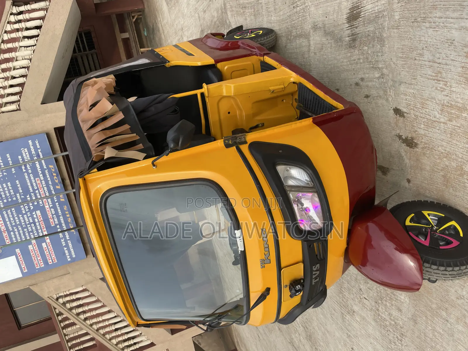 TVS King Deluxe Plus iTouch Start 2025 Yellow