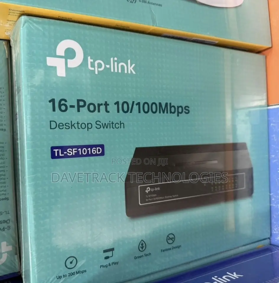 Tp-Link Tl-Sf1016d 16 Port 10/100 Desktop Switch