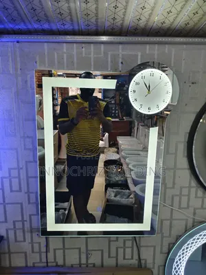 Led Mirror With Clock