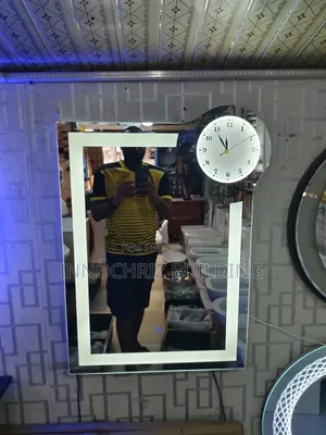 Led Mirror With Clock