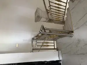 Stainless Railings With Gold Designs