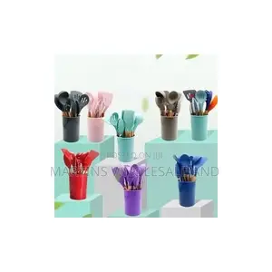 12 PCS Silicon Non Stick Cooking Spoon Set