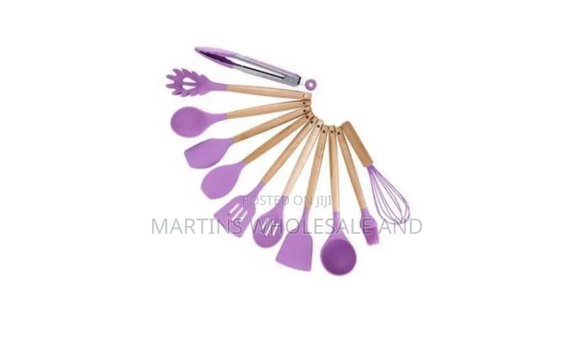 12 PCS Silicon Non Stick Cooking Spoon Set