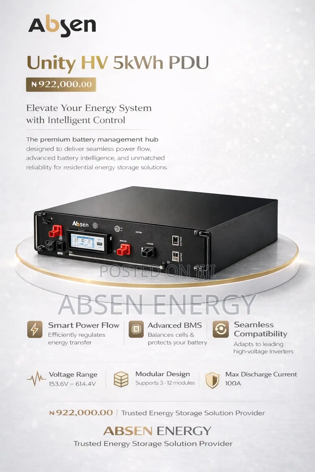 Unity Hv 5kwh Pdu