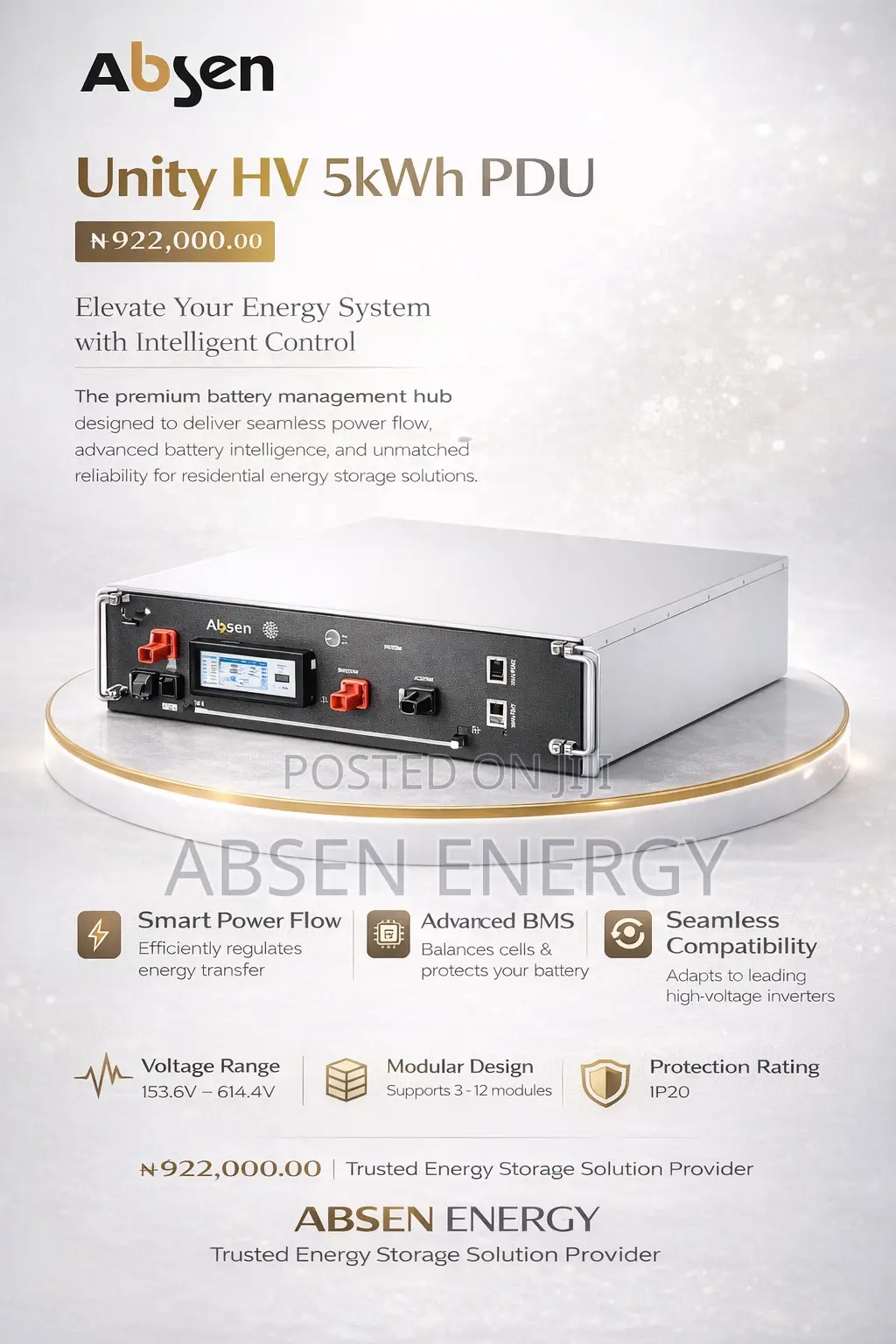 Unity Hv 5kwh Pdu