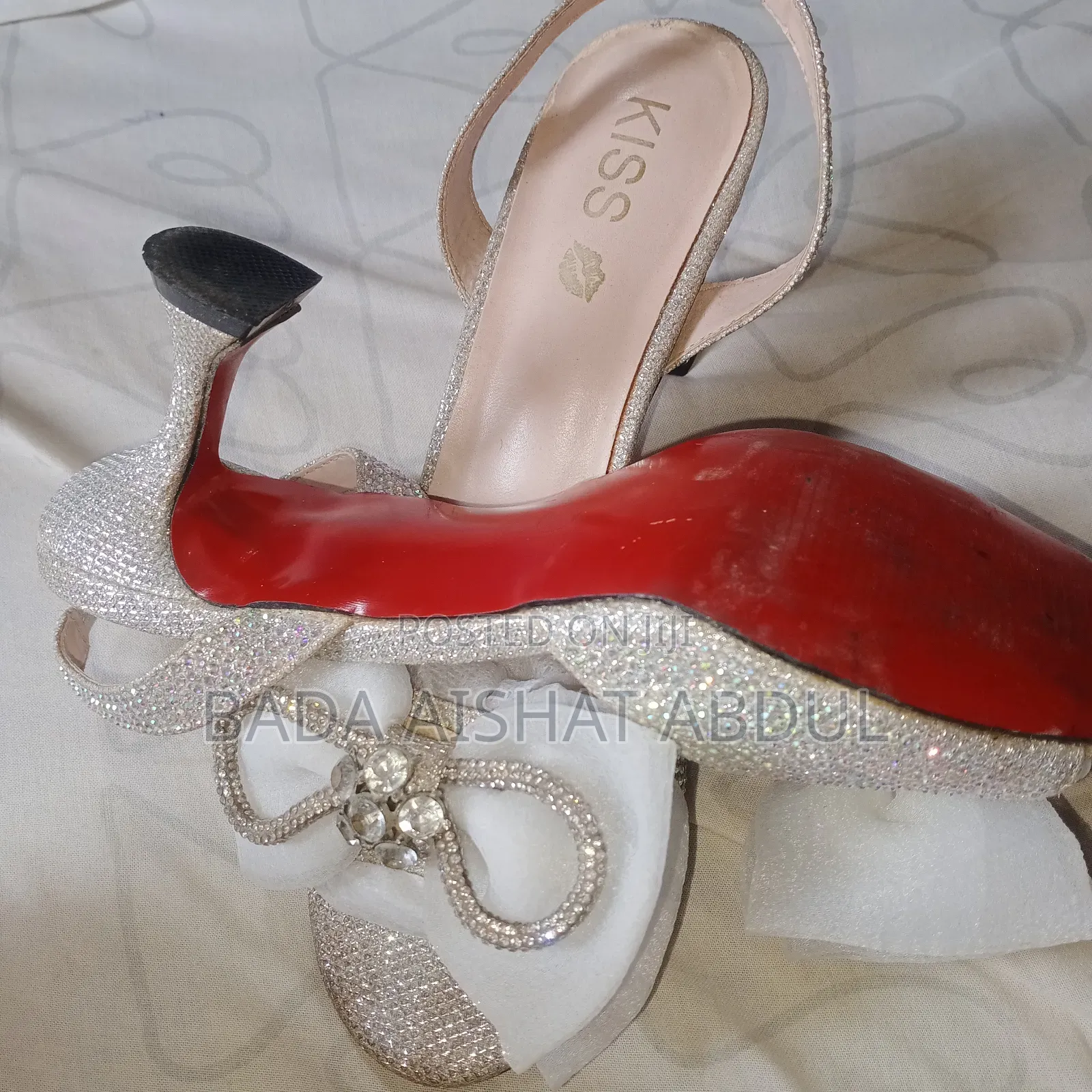Silver Heel Shoe