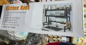 1 Layer Over the Sink Plate Rack With Cover