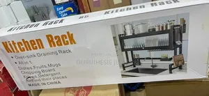 1 Layer Over the Sink Plate Rack With Cover