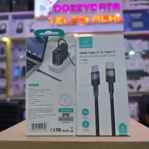 Usams 240w Type-C to Type-C Aluminum Alloy Data Cable (Sy Series)