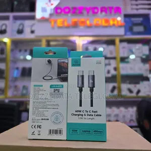 Usams Encore 60w Type C to Type C Fast Charging and Data Cable 3.3ft