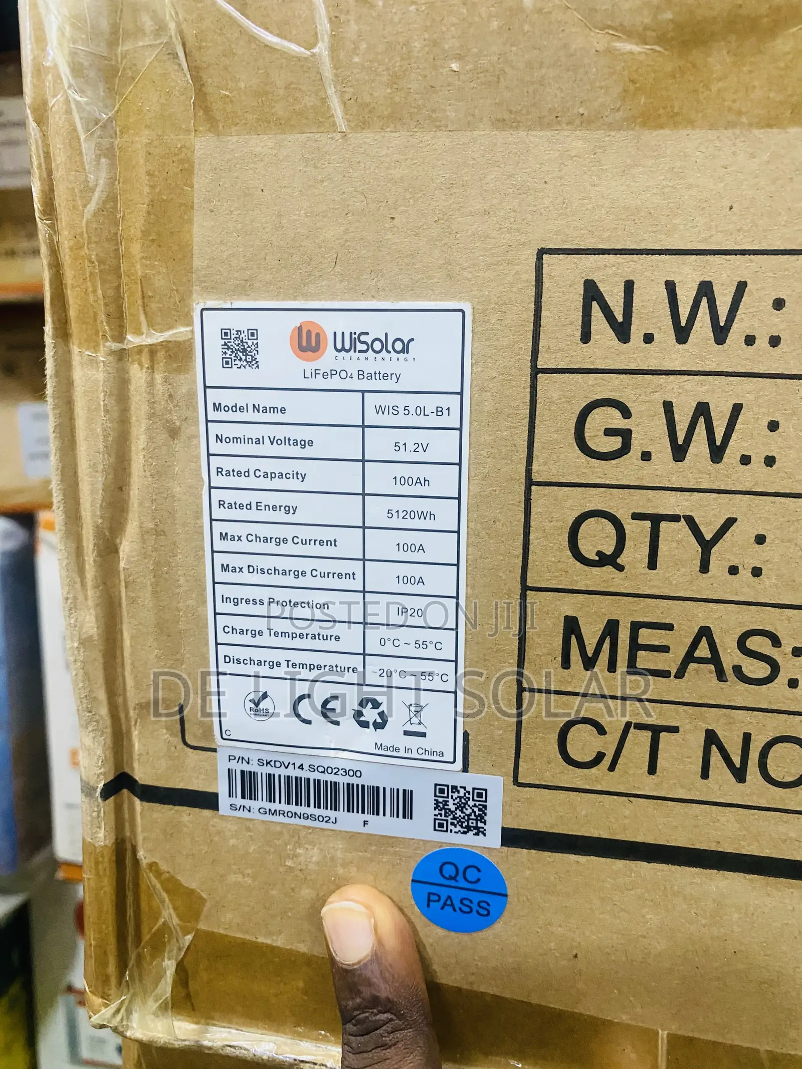 5kwh 48v Wisolar Lithium Battery