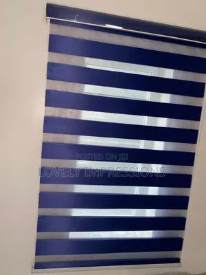Deep Blue Night and Day Window Blinds Share
