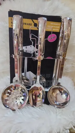 Quality Luxury Sliver Cooking Spoon Set