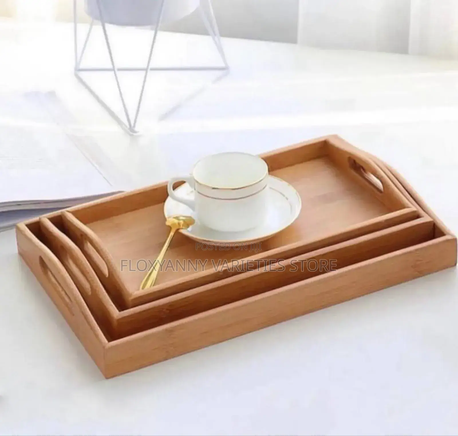 3pcs Wooden Serving Tray