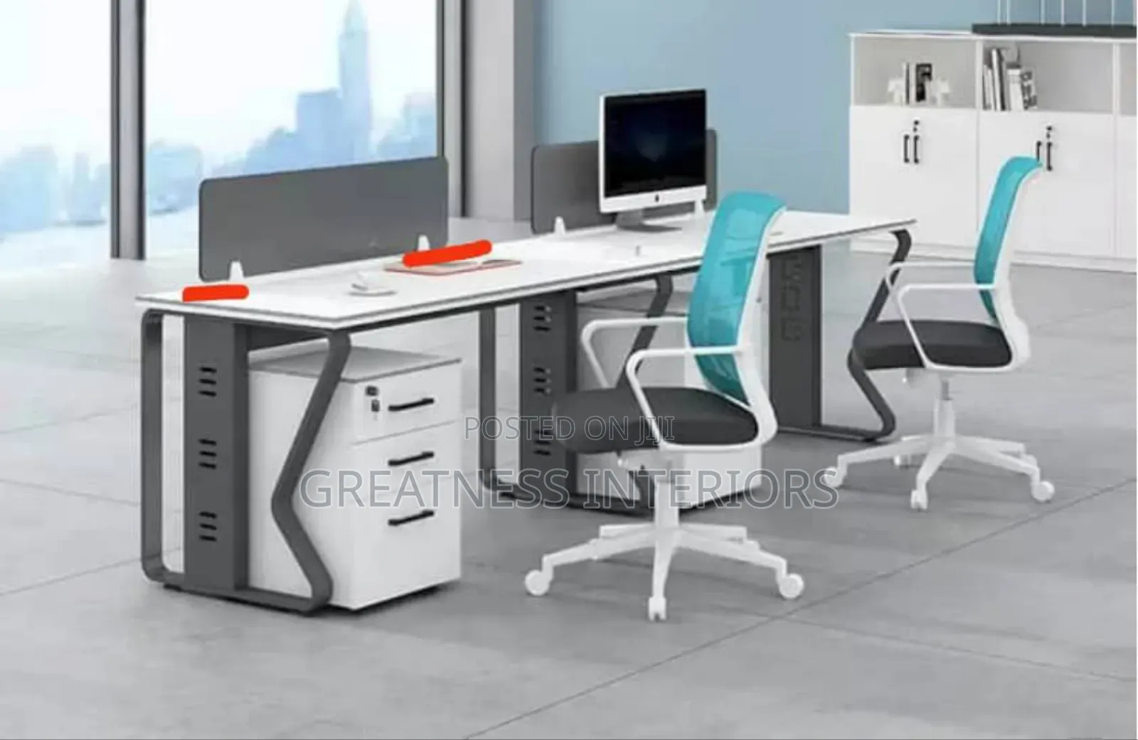 White Modern Desk