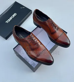 Tom Ford Genuine Leather Luxury Designer Oxford Men's Corporate Shoes