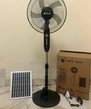 Glory Solar Rechargeable Standing Fan Ac/Dc
