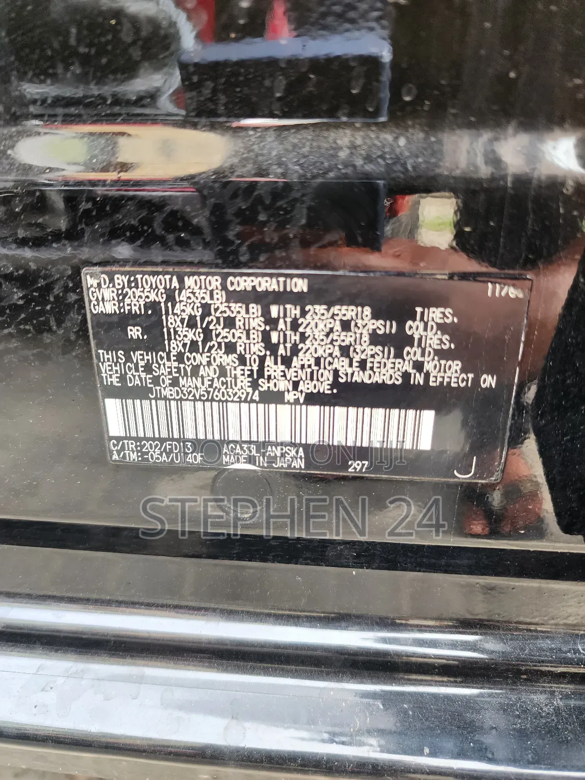 Toyota RAV4 2.4 2008 Black