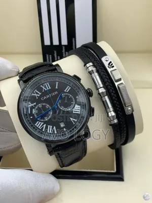 Cartier Leather Watch + a Bracelet