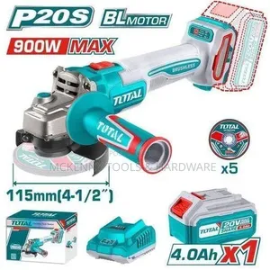 Total Cordless Brushless Angle Grinder With 4.0ah Battery (Tagli261521