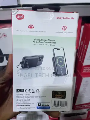 Itel 10,000mah Magnetic Wireless Powerbank