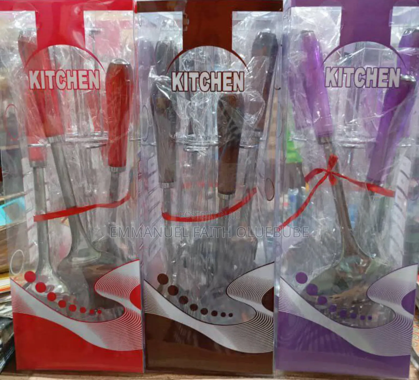 6pcs Stainless Steel Cooking Spoon Set