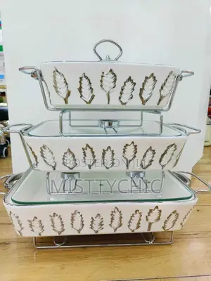 Luxury Ceramic Food Warmer Casserole Dish Set