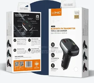Ldnio C704Q Fm Transmitter Car Charger 3 USB Pd Qc+ Portable