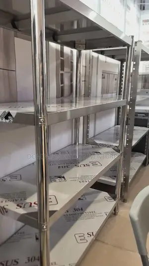 4 Layer Commercial Kitchen Shelving Unit Made From 304 Stainless