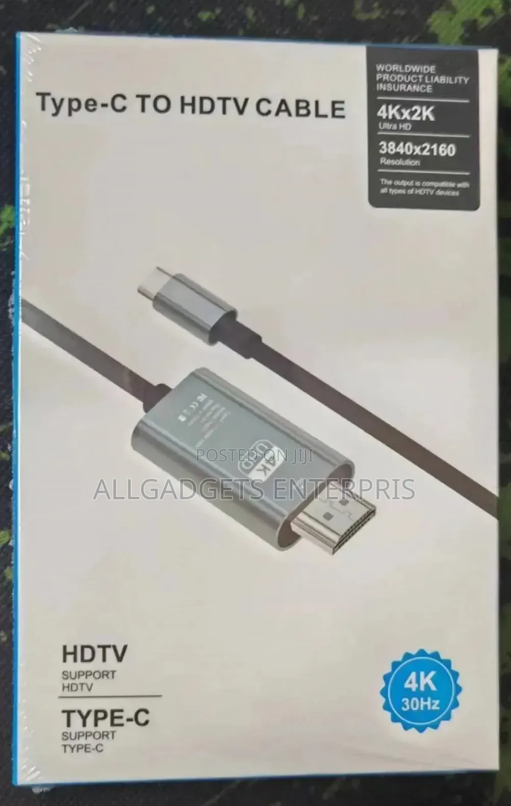 Type C to HDMI Cable View.