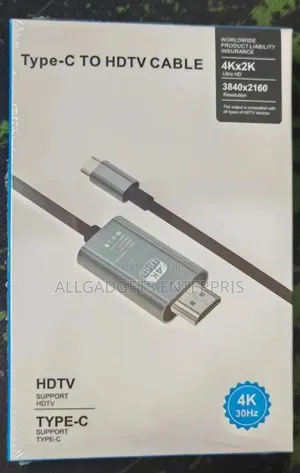 Type C to HDMI Cable View.